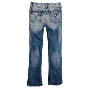 Hudson Women's Stretch Flap Pocket Signature Boot Blue Medium Wash Jeans Size 30